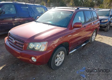 2001 Toyota Highlander V6 z USA, uszkodzony, nr VIN JTEGF21A310014603